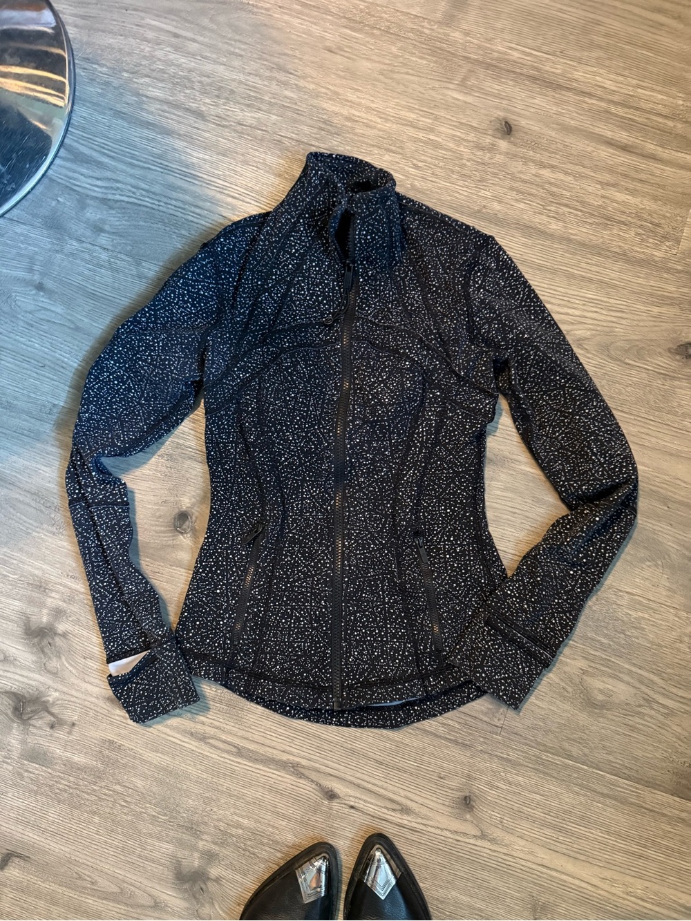 lululemon athletica Black Speckle Full-Zip Utility Jacket - Women - Picture 2 of 3